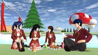 Sad story Rina and her three friends |Sakura School Simulator