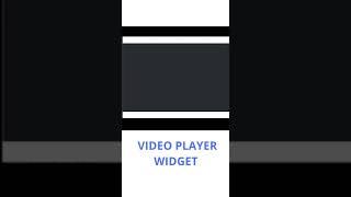 FLUTTERFLOW VIDEO PLAYER WIDGET #flutterflow #videotutorial #shorts #videoplayer