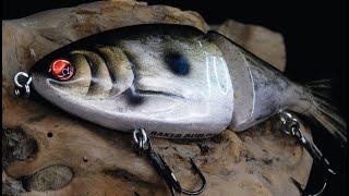 Easy Lure Pattern (Painting The Wood Shad) - Baker Builds