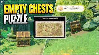 Treasure Map in a Box | Chests with 1 Mora Inside | World Quests & Puzzles |【Genshin Impact】