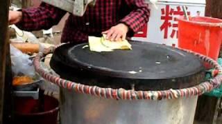 Taishan: Making a Shandong Bing (Chinese crepe)