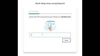 Multi Step Form using ReactJS ️ [ Source Code ]