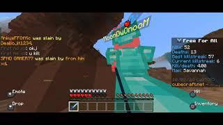 "Domination in CubeCraft FFA: High Kills, Low Deaths with Warpzone Warrior!"