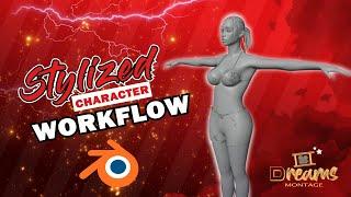 Stylized character workflow in Blender ,