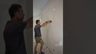 rasatura interna con stucco knauf super finish. #ristrutturazione #cantiere #edilizia #renovation