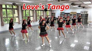 Love's Tango｜Line Dance by Janet Ge｜Demo & Walk Through｜愛的探戈｜含導跳｜4K