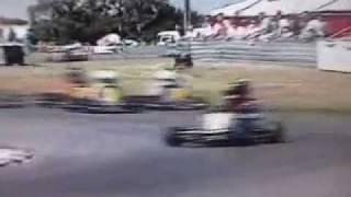 Jenson Button and Dan Wheldon karting