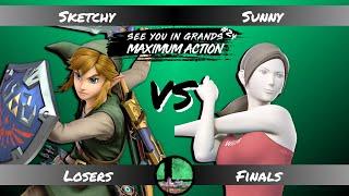 Sketchy (Link) vs Sunny (Wolf/Wii Fit Trainer) - Losers Finals - SUGMA #24