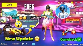 Pubg Lite New 0.28.0 Comeback Update 2024 | Pubg Mobile Lite 0.28.0 System Update 2024 