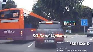 19jun2025 penang rd sbs transit bus #SBS5210D fail to form up  turning right on a go straight lane