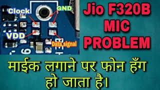 Jio f320b mic problem solution || with hang on logo problem solution || jumper solution.