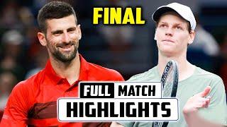 Sinner on Fire  - Jannik Sinner vs Novak Djokovic Final Highlights - Shanghai Open 2024