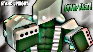 THE BEST WAY TO LEVEL UP FAST IN THIS JOJO GAME! | STAND UPRIGHT | ROBLOX