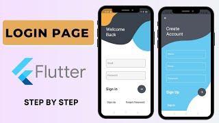 Beautiful login signup page in flutter | In Hindi | UI UX