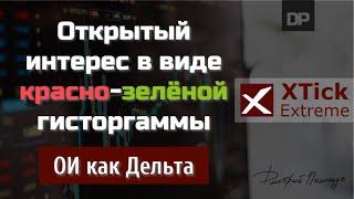 Открытый Интерес в виде красно-зелёной гистограммы. ОИ, как Дельта. XTick Extreme