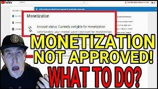 Currently Ineligible For Monetization? WHAT TO DO!