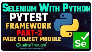 PyTest -Python Unit Testing Framework | Pytest framework Paga Object Model