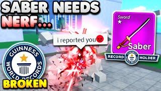 Saber's DAMAGE Needs a MASSIVE NERF In Blox Fruits... (Bounty Hunt)