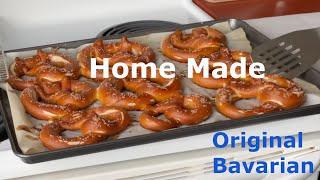 Original Bavarian pretzels made at home