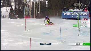 Mikaela Shiffrin Are 10.03.2024 Slalom Lauf 2