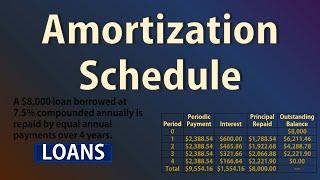 Amortization Schedule: Loan Repayment | Basic Intro | PV, PMT, BAL, PRN, INT