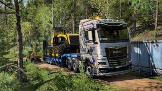 Heavy Transport Across Steep Mountain Roads | #ets2 1.50