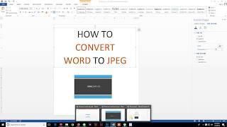 How To convert word file to JPEG