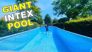 How To Set Up a Giant INTEX Pool Swimming Pool