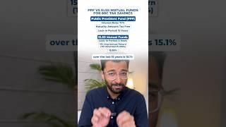 PPF vs ELSS mutual funds: which to choose for tax savings? #investing