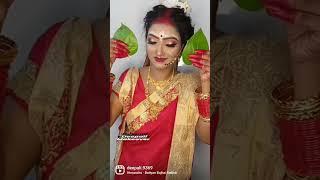 Best Bengali makeup at khushi beauty salon.#bridalmakeup #makeupartist #makeuptutorial #makoverlover