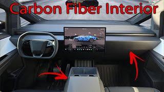 Carbon Fiber Cybertruck Interior! EASY DIY MOD!