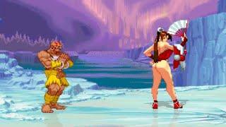 RAJAA DHALSIM vs MAI SHIRANUI - High Level Gameplay - Street Fighter Mugen