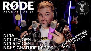 The Rode NT1 Series - Any Difference Between The NT1A - 4TH Gen - 5TH Gen & Signature Series?