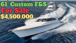 Custom Express Fishing Boat For Sale -  Custom Sportfishing Boat Walkthrough