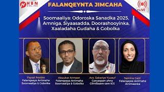 FALANQEYNTA JIMCAHA: SOOMAALIYA & ODOROSKA SANADKA 2025 – SIYAASAD & AMNI