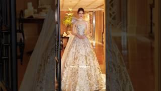Goddess in silver & gold dress️#fashion #runway #dress #shortvideos #viralvideo