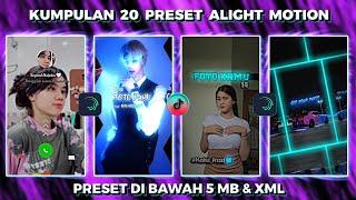 KUMPULAN 20 PRESET BASE ALIGHT MOTION JEDAG JEDUG VIRAL TIKTOK 2022 | PRESET DIBAWAH 5MB & XML