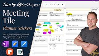 Digital Meeting Notes Template | Key2Success Tile