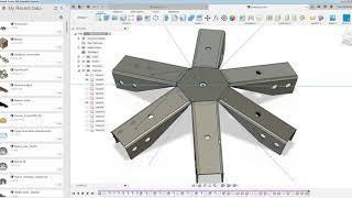 Конектор геодезического купола в Fusion 360