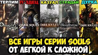 ВСЕ ИГРЫ СЕРИИ SOULS ОТ САМОЙ ЛЕГКОЙ К СЛОЖНОЙ [Краткая Аналитика]