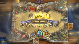 Astral Golden Legendary deck with 26 Legends gets a buff from Priest and I end game with 150 damage