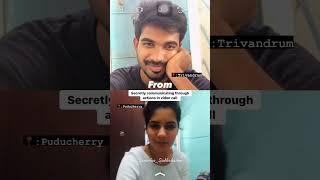 Secret communication through actions in video call