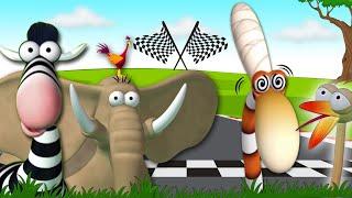 Gazoon | Animal Race In The Jungle | Funny Cartoon For Kids