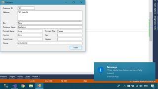 C# Tutorial - Insert/Save data to SQL Database | FoxLearn