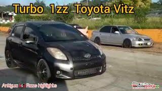 Turbocharged 1zz Toyota Vitz dominating  Antigua   Race track | Motorsportja