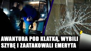 Zdemolował klatkę schodową. Agresywny mężczyzna szantażował policję: Mój ojciec jest dyrektorem