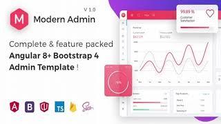 Modern Admin - Angular 8+ Bootstrap 4 Admin Dashboard Template | Themeforest Website Templates and