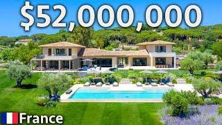 Touring a $52,000,000 Mediterranean Mega Estate With 3 Homes in Saint Tropez, France