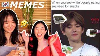 Koreans react to Korean memes (feat.@itsjinakim )