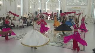 Indian dance by Padida at restaurant Osmon, Tajikistan